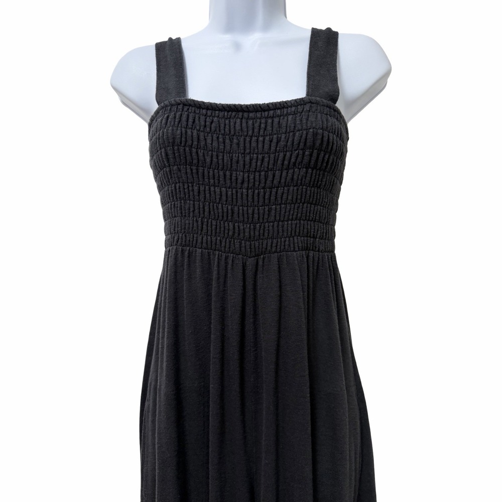 Free People FP Beach Homecoming Jumper Size XS Gray Smocked Wide Leg Jumpsuit - Picture 4 of 8